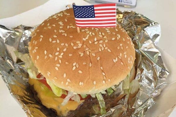  Patriot Grill's customer favorite, the Patriot Burger 