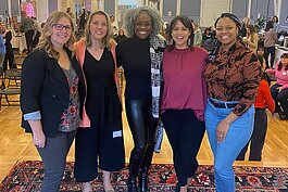 From left to right: Julee Peterson, Katie Trauth-Taylor, PhD, Dr. Kesha B. Williams, Amy Vaughn, Anastasia S. Tarpeh-Ellis