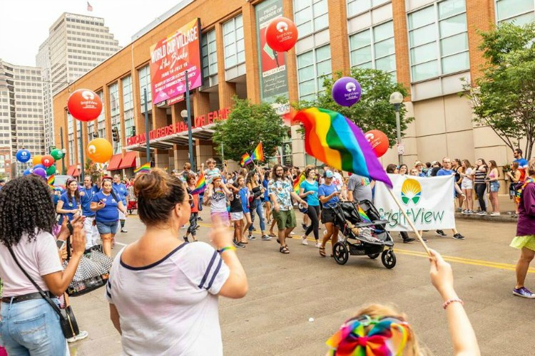 BrightView participates in Cincinnati's Pride Parade annually.