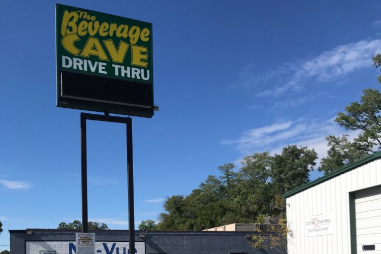 The long-abandoned Beverage Cave in Kennedy Heights will soon be home to the Coffee Express drive-thru. 