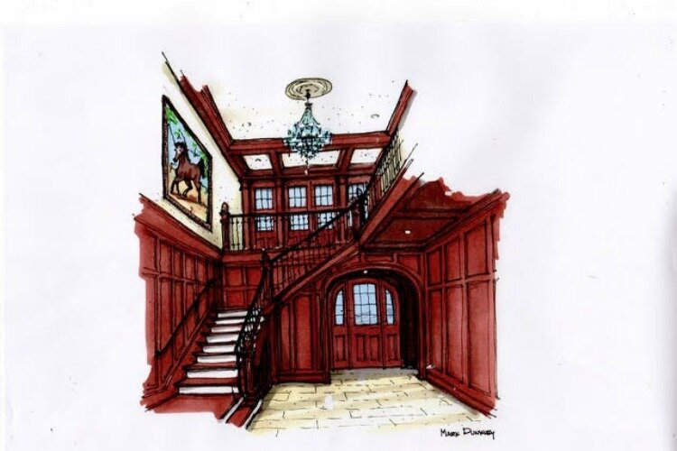 A rendering of the entrance 