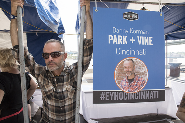 Danny Korman of Park + Vine hanging out at the Cincinnati Food + Wine Classic.