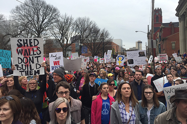 Cincinnati's march drew an estimated 12,000-14,000 people.