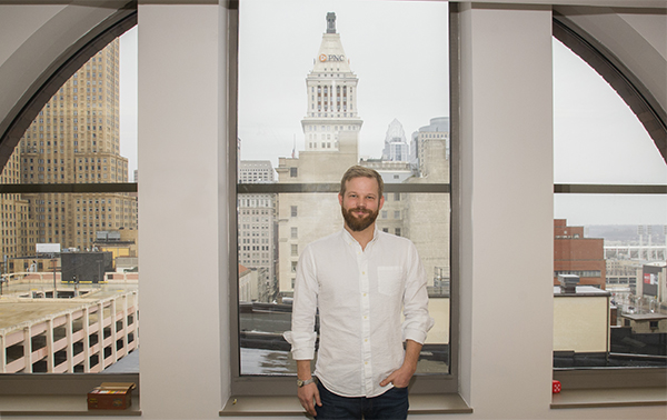 Co-founder and Design Director Ramsey Ford in Design Impact's downtown offices