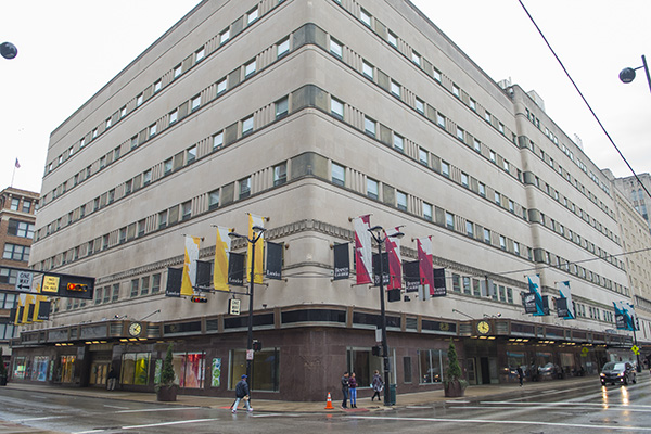 Much of Cincinnati's dowtown architecture was once home to sprawling department stores.