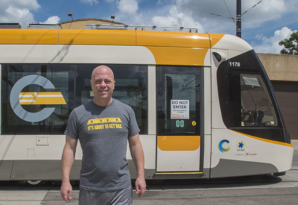Derek Bauman is one of many looking forward to the Cincinnati Streetcar's debut on Sept. 9