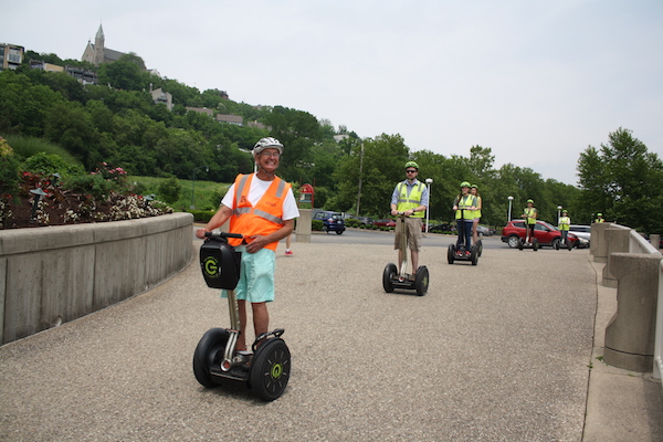 Segway tours from The Garage OTR utilize the Ohio River Trail on a daily basis.