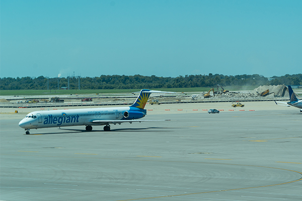 Low-cost carriers like Allegiant Air make the airport more accessible for leisure travelers.