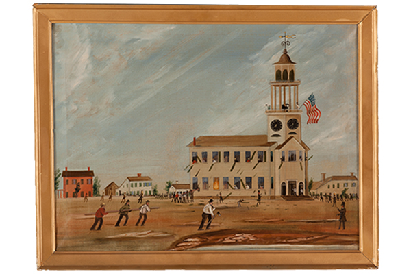 Looting the Old South Church (c. 1854), attributed to John Hilling, oil on canvas.