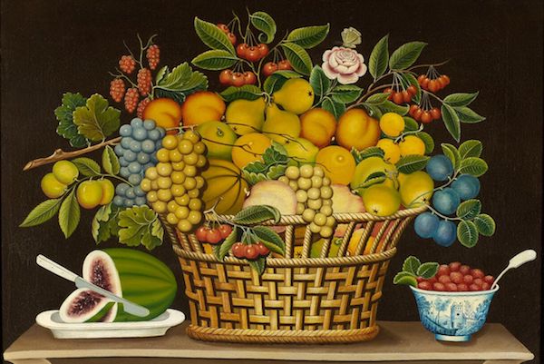 Still Life with Basket of Fruit (c. 1830-50), artist unidentified