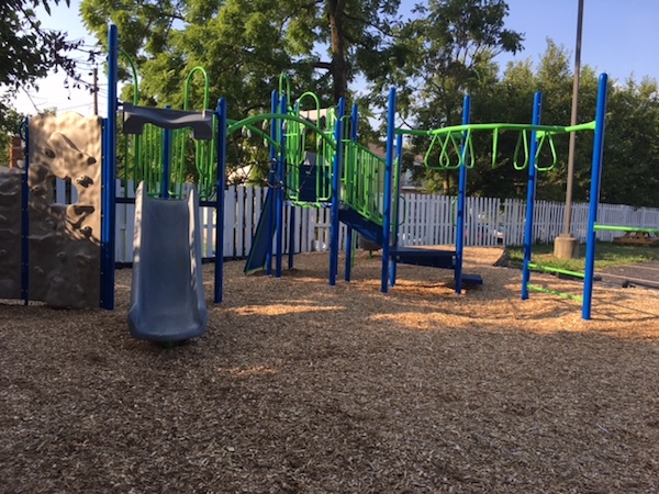 A new playground on Harrison Ave. 