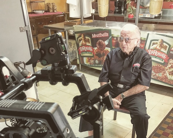 Interviewing Buddy LaRosa, founder of LaRosa's Pizzeria.