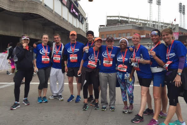 A group of Step Forward runners who participated in this year's Flying Pig.