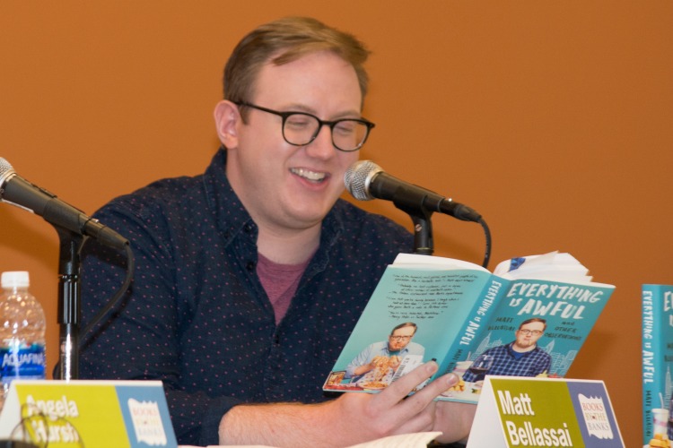 Comedian Matt Bellassai reads at last year's event.