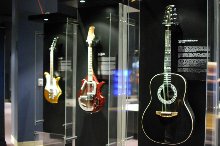 Nearly 100 artifacts at the National Guitar Museum's traveling exhibit.