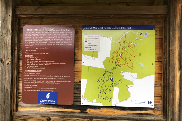Clear signage helps bikers, hikers and walkers navigate the trails.