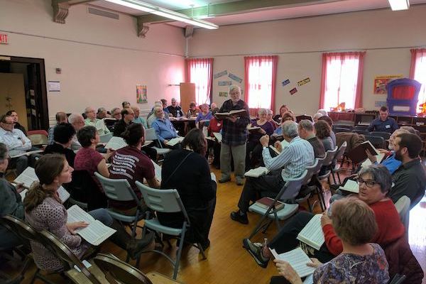 Sacred Harp singers gather for a meeting in early January. They will hold a convention in Cincinnati in March.