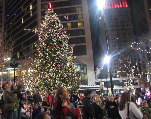 Crowds during last year's Downtown Dazzle on Fountain Square.