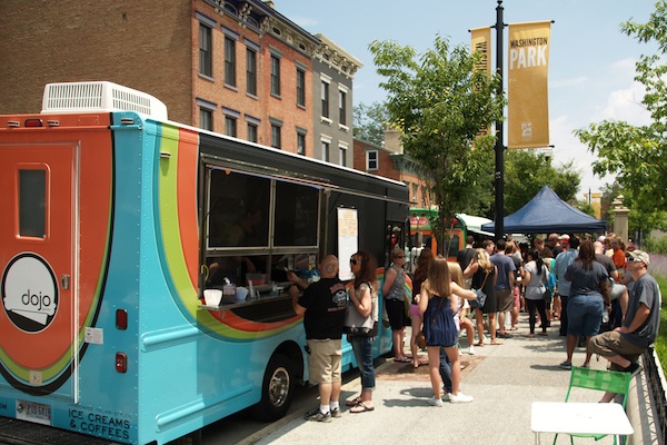 Taste of OTR features a food truck alley at Washington Park