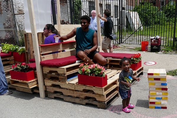 Parklets like this one on Pleasant Street in OTR will be coming to Covington in 2016