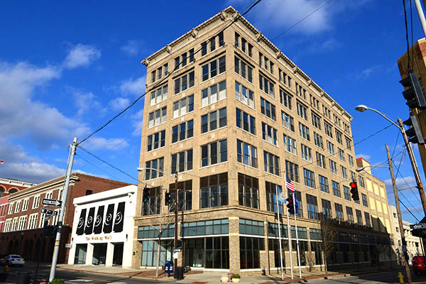 The former Coppins Building is being redeveloped as the Hotel Covington