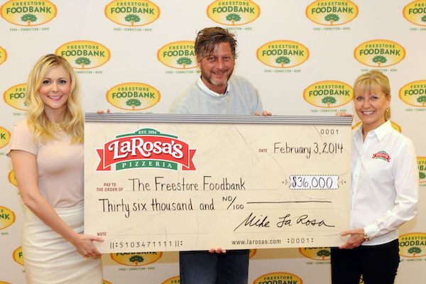 In 2014, LaRosa's donated $36,000 to the Freestore Foodbank through its Buddy Cards program.