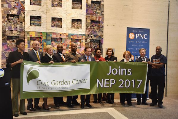 The City of Cincinnati will partner with the Civic Garden Center and LISC, among others, for two NEP neighborhoods in 2017.