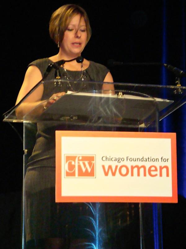 Tawnee McCluskey at the Chicago Foundation for Women 27th annual luncheon