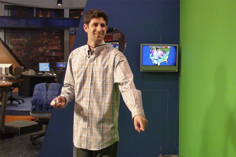 Daniel Seddiqui working with the WKYC Channel 3 morning weather team