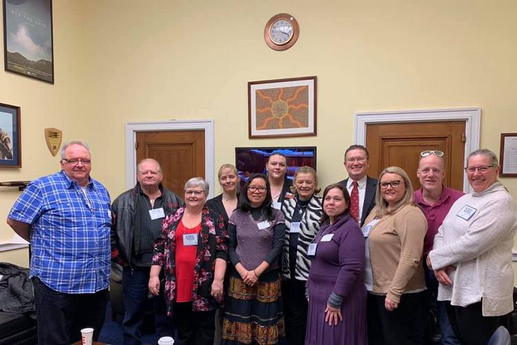 Local IRS workers went to Washington recently to thank local lawmakers for their support during the government shutdown, including Rep. Thomas Massie (back row, in tie and jacket).