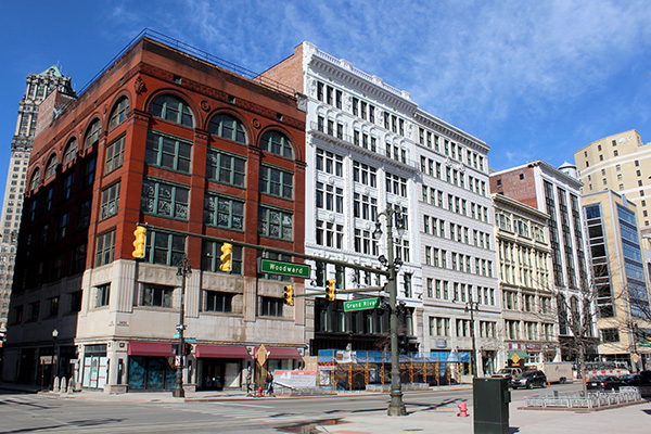 The heart of Detroit at 1425 Woodward Avenue.