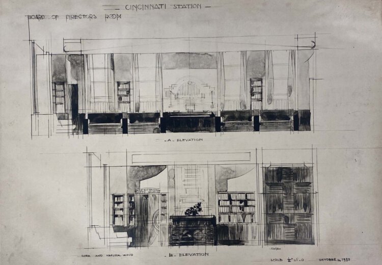 Union Terminal boardroom drawing