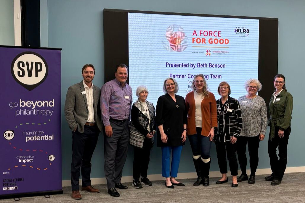 Beth Benson with her SVP partner coaching team, whom she credits with helping refine and direct the mission.