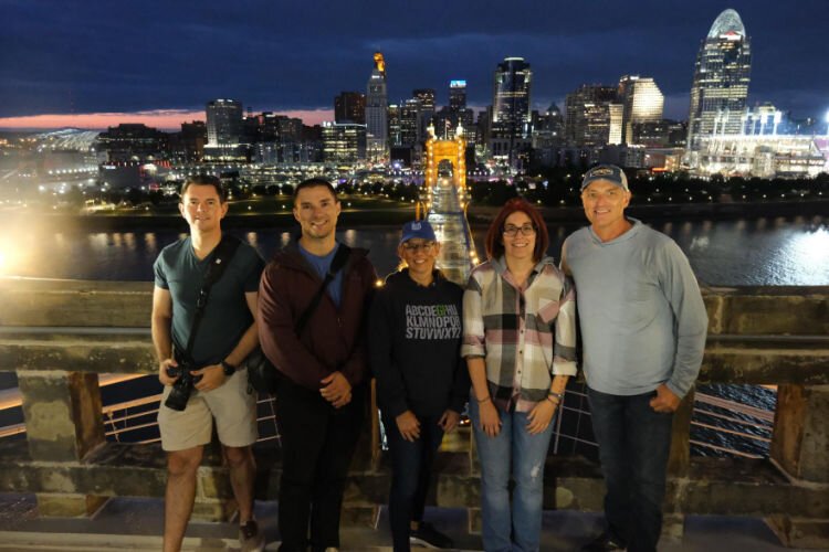 Contest winners, from left: Jon Cecil, Zak Kauth, Corrie Carswell, Ruth Ann Palmer, Tony Wagner.