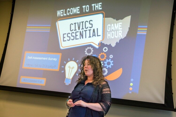 Brittany York leads the Civics Essential trivia series and created the virtual games this summer.