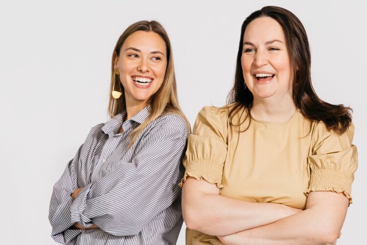 l.to r. Madeline Palmer and Rebecca Dorff Cadena are working to make on-site childcare a reality. 