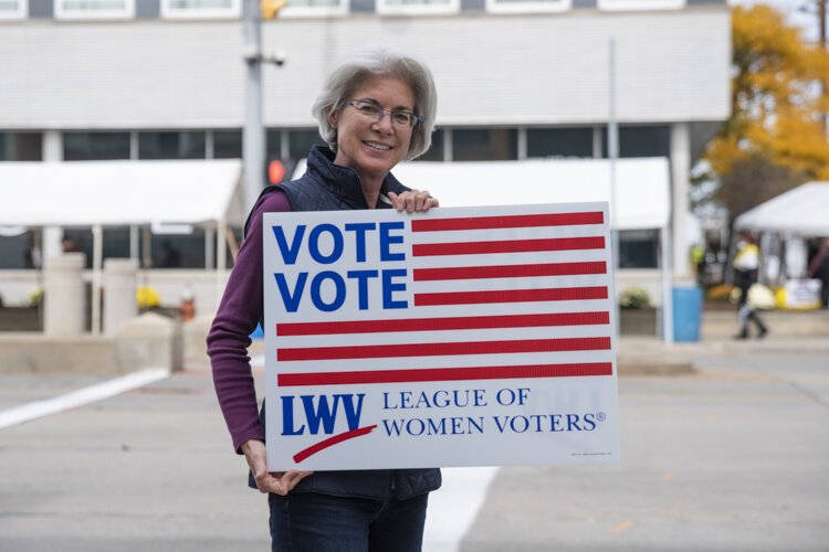 Catherine LaCroix, co-president of League of Women Voters of Greater Cleveland