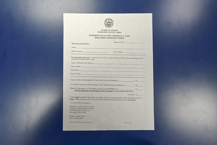 Citizens can fill out a simple form — and leave personal information off it if — to get local records.