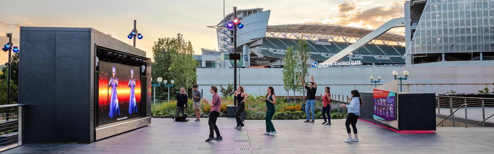 The Black Music Walk of Fame’s many facets create an engaging kinetic space that brings history to life. 