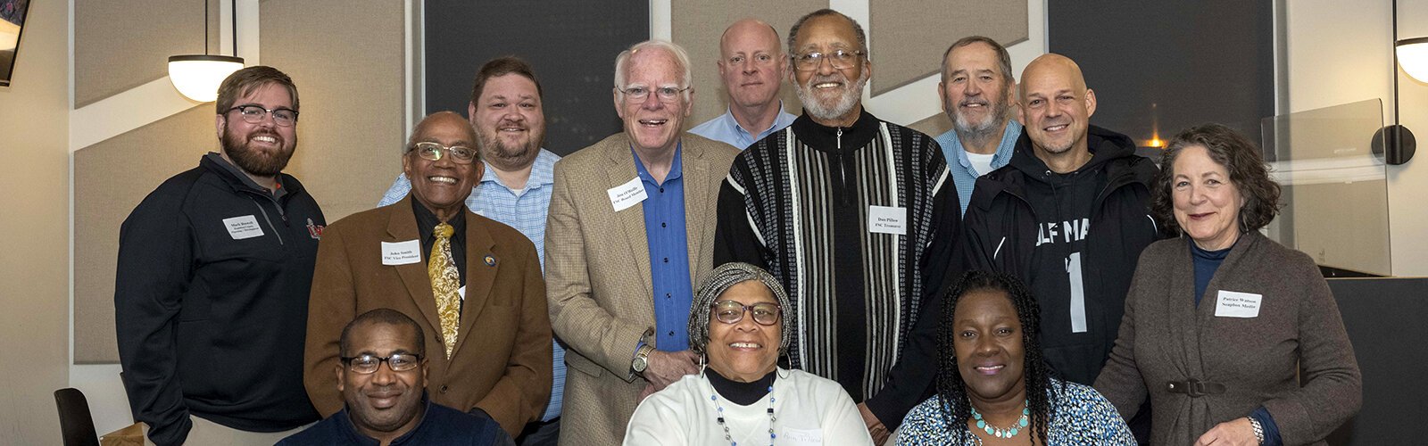 L to R; Row 1: Michael Mumphrey, Ann Pillow, Mayor Ruby Kinsey-Mumphrey, Patrice Watson Row 2: Mayor John Smith, Jim O’Reilly, Dan Pillow, Mayor Stefan C. Densmore Row 3: Mark Boswell, Chris Schneider, City Manager Jack Cameron, Stiney Vonderhaar