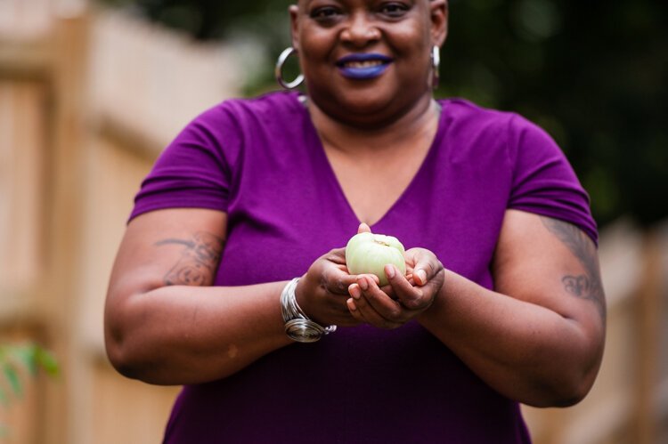 Florence — along with her grandchildren — make jams and jellies from the produce she grows in her community garden in the West End.