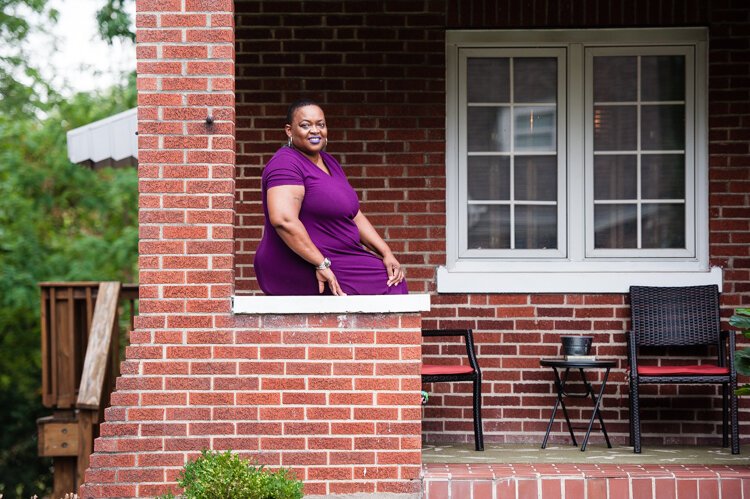 Her home is where she does all of the canning for Urban Flo's Kitchen.