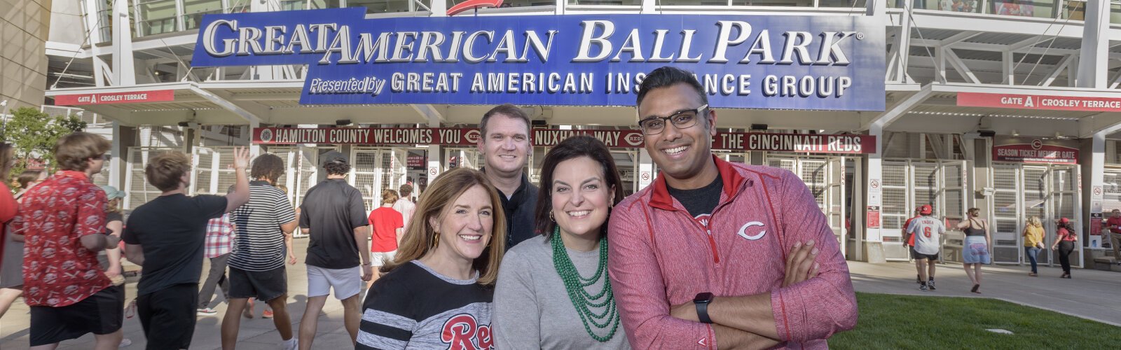 Next generation leaders. Front row l to r: Jill Schiller, Brigid Kelly, Pavan Parikh. Back row: Scott Crowley