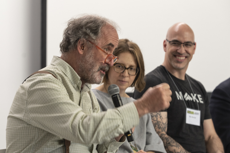 The panel at IDEALAB reMaking Industry, explored how an old-school industry — manufacturing — can have a new purpose of creating and nurturing jobs and businesses and sustaining communities.