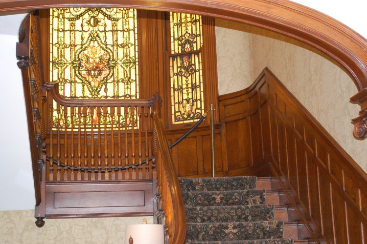 The home's original details add charm to the space.