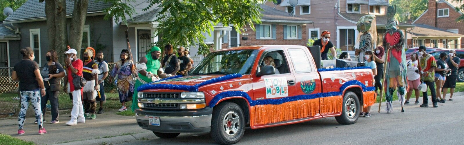 Joy Mobile is the latest iteration of Play in the Park, which had to safely transition to Play in the Street due to the pandemic. 