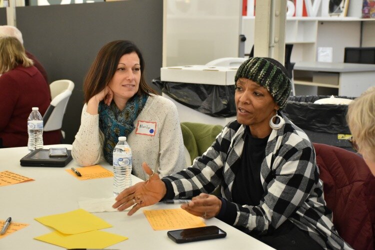 Mansfield citizens collaborate about positive change for the city.