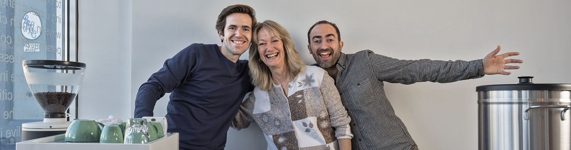 Austin, Theresa, and Tony Ferrari will open their coffee shop, Mom 'N 'Em, in Camp Washington.