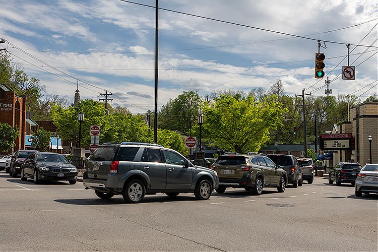 Heavy traffic congestion and periodic flooding in Mt. Lookout Square are among the issues that concern Mt. Lookout Community Council member Brian Spitler.