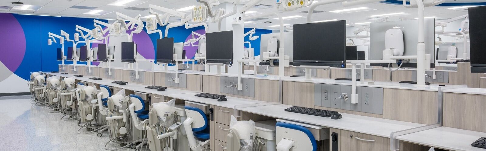 In their first two years, Bitonte dental students train in campus clinics and labs.